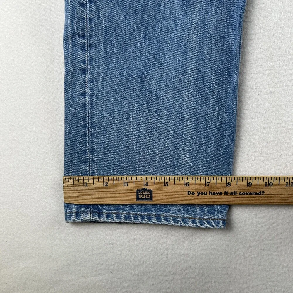 Vintage Levis 501 Jeans Mens 33x30 Light Wash Denim Straight Button Fly USA 90s